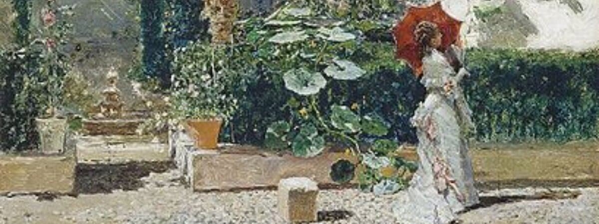 Cuadro 'Jardín de la casa de Fortuny'- Mariano Fortuny. | Wikimedia