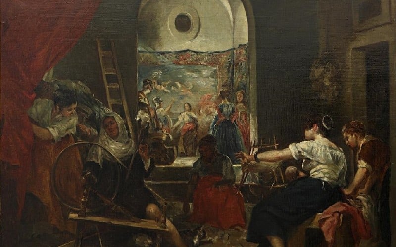 Copia de La fábula de Aracne de Velázquez