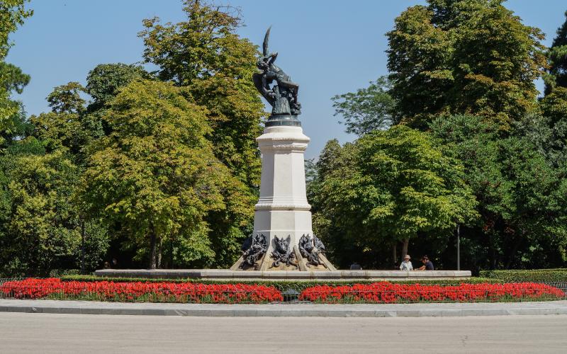 Fuente del Ángel Caído en Madrid