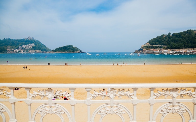 Playa de la Concha en San Sebastián
