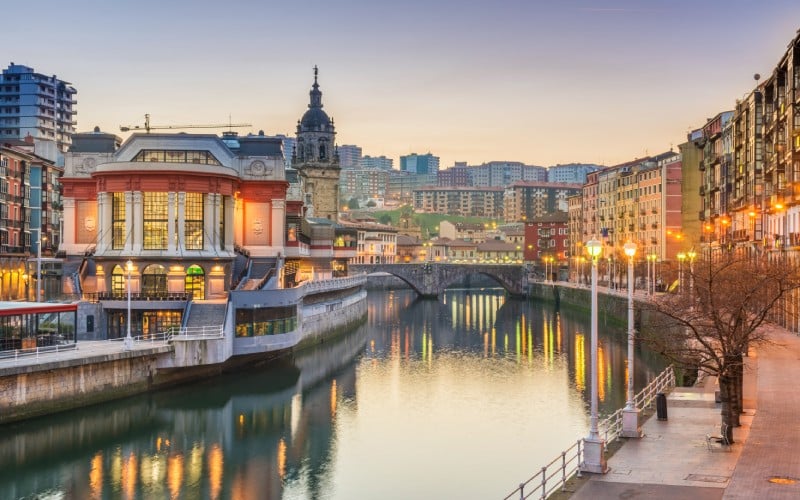 Bilbao al atardecer