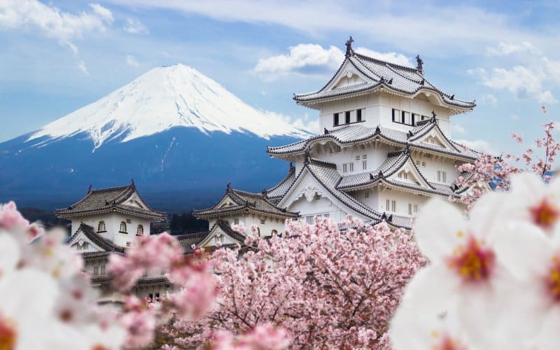 Preciosa postal de Japón