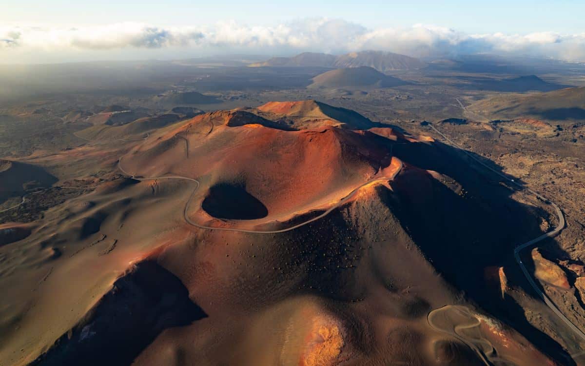 Volcanes en el Parque Nacional Timanfaya