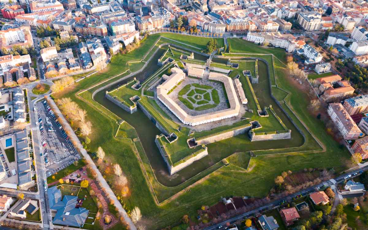 Vista aérea de la Ciudadela de Jaca