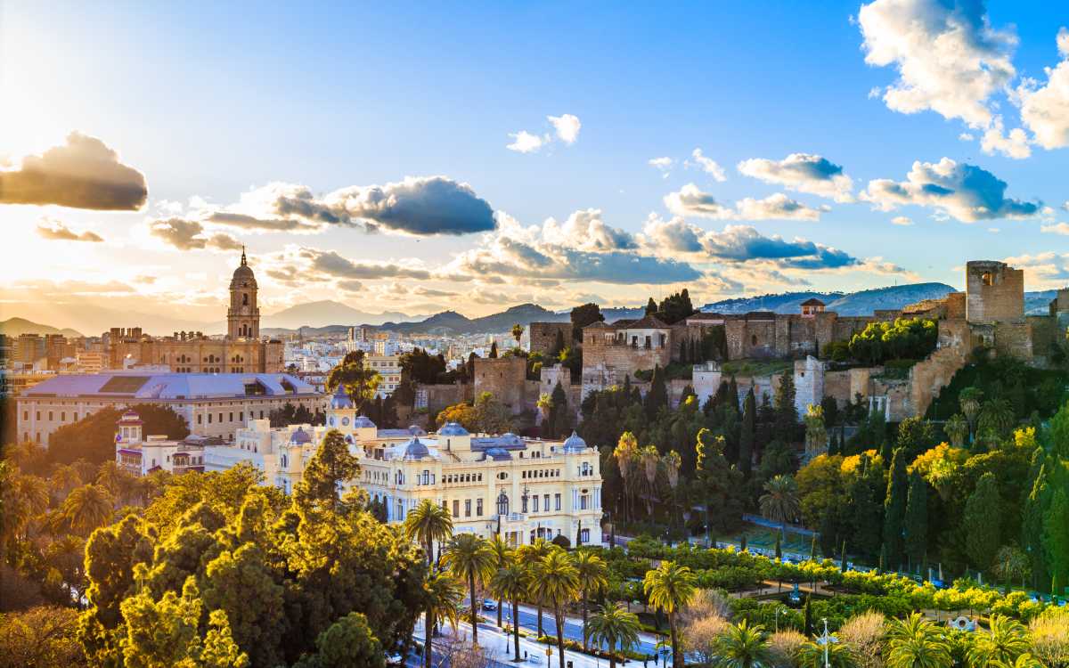 Atardecer en Málaga