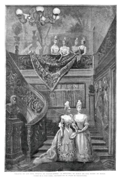 Ilustración de una noche de baile en el Palacio de Fernán Núñez