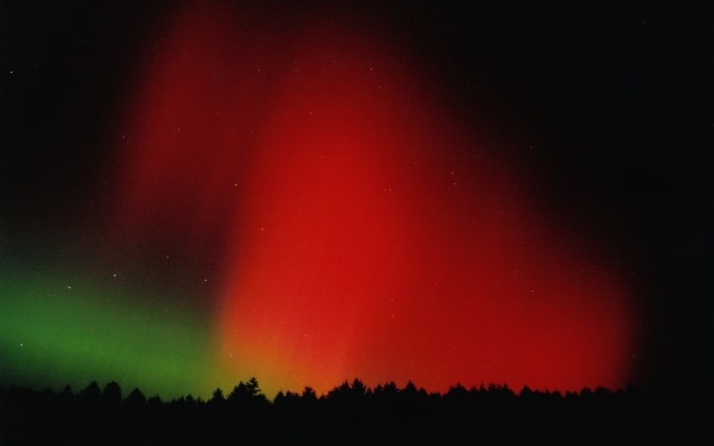 Aurora boreal roja, Alemania