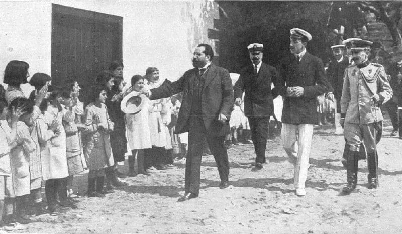 Alfonso XIII visita la Isla de Pedrosa en 1914