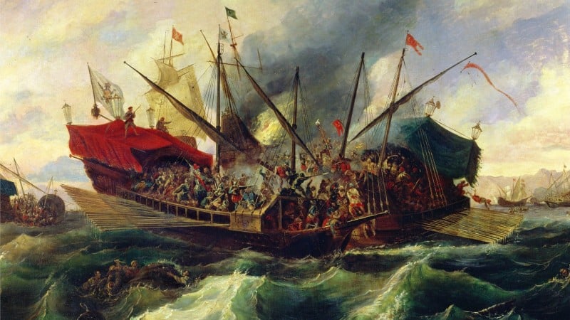 La Batalla de Lepanto, obra de Antonio de Brugada