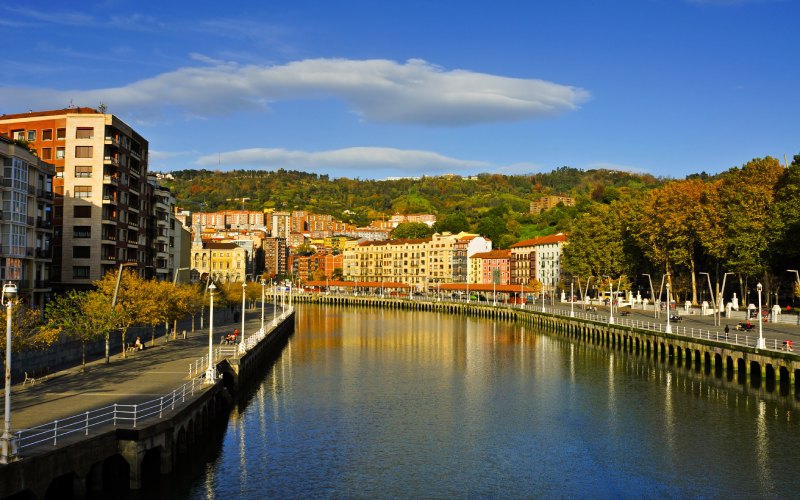 Ría del Nervión en Bilbao