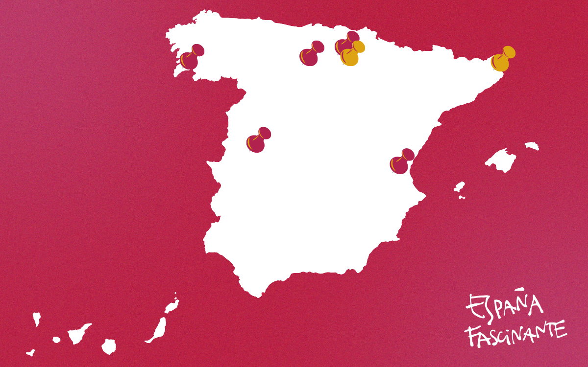 Mapa de las fiestas más curiosas de España
