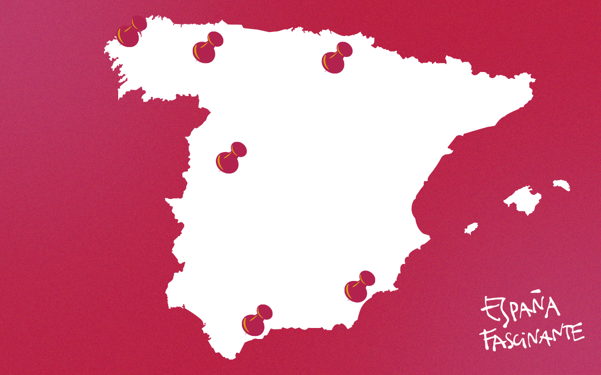 Mapa de los pueblos más acogedores de España
