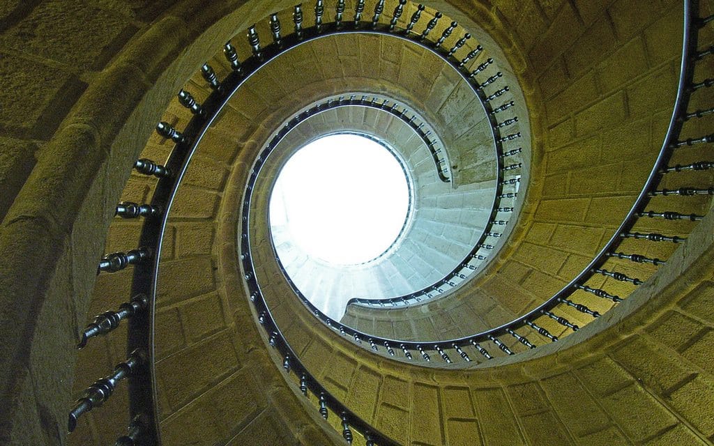 Escalera interior del museo do Pobo Galego