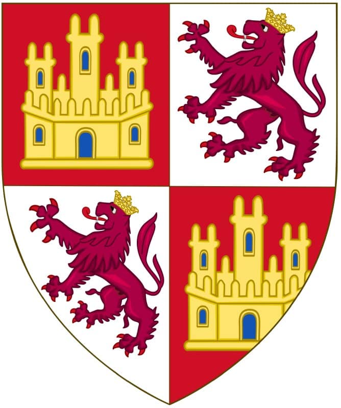 Escudo de Sancho IV y sus leones coronados