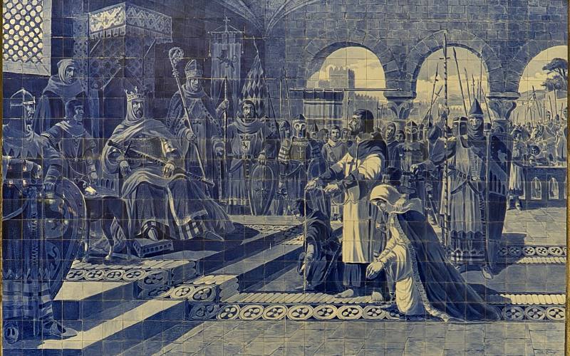 azulejo representando a Alfonso VII