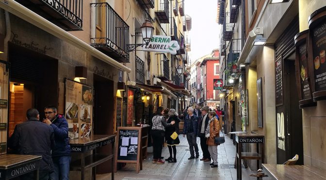 La famosa Calle Laurel en Logroño