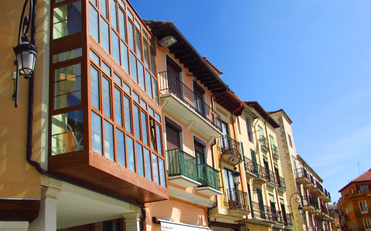 Casas en la Plaza Mayor de Aranda de Duero