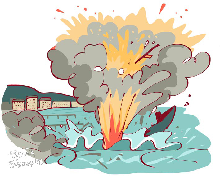 explosión del Cabo Machichaco