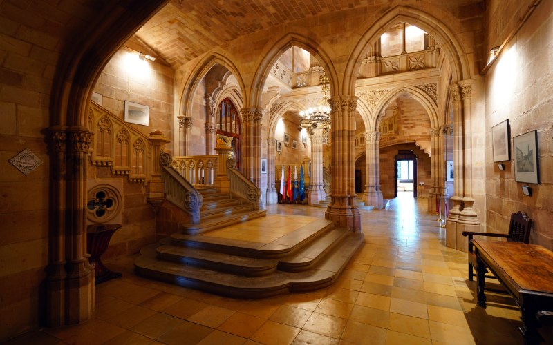 Interior del palacio de Sobrellano