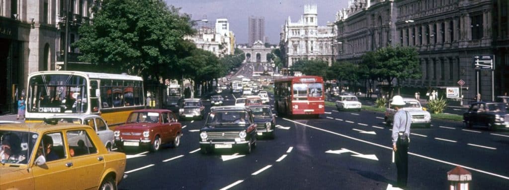 Madrid en los 70 un día cualquiera en España