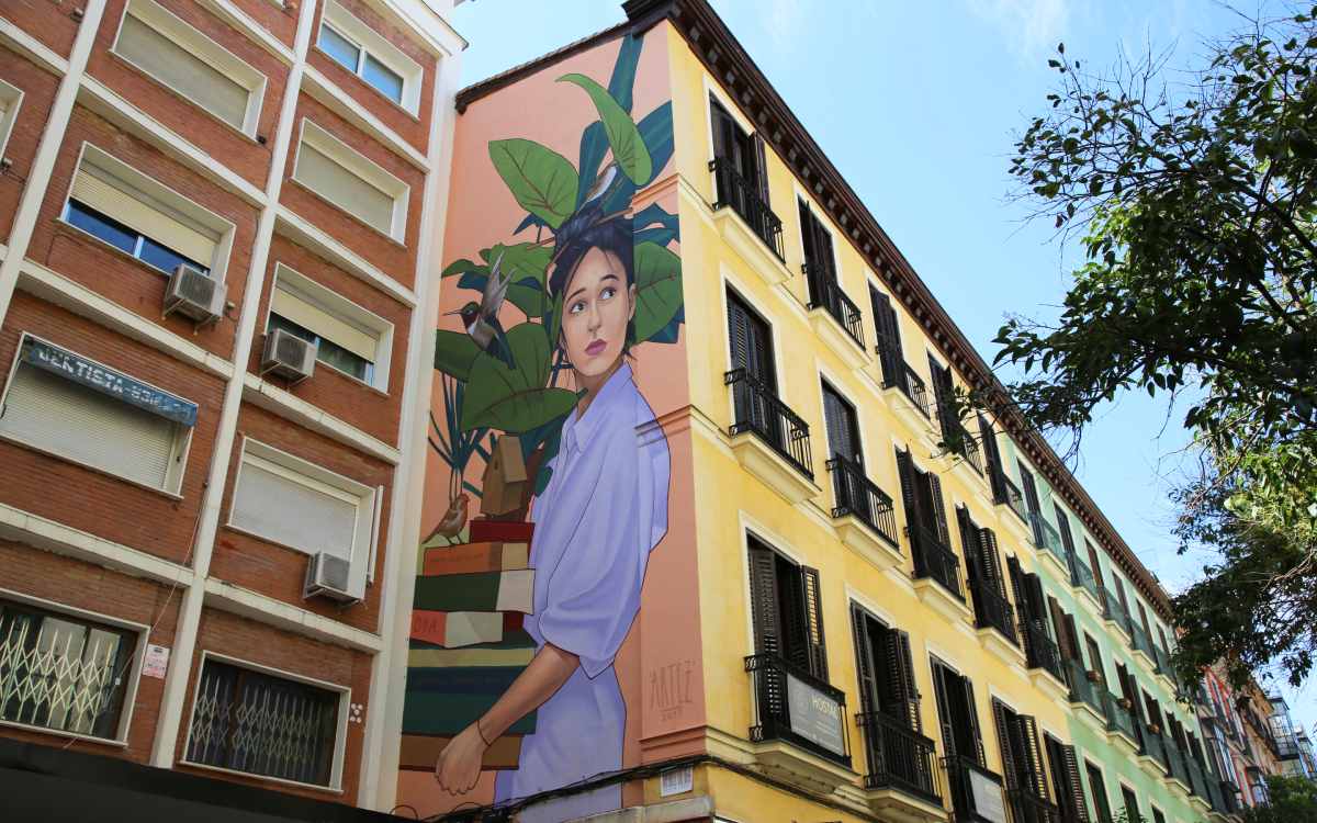 El mural más literario de Madrid