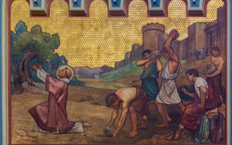 Fresco del Martirio de San Esteban