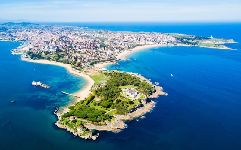 Vista aérea de Santander