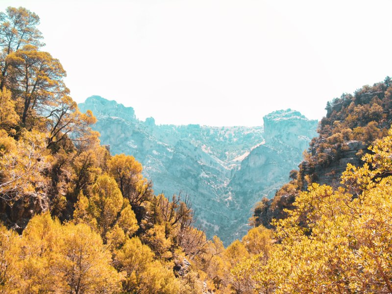 Vistas del Parque Natural de Cazorla escapadas de otoño en España