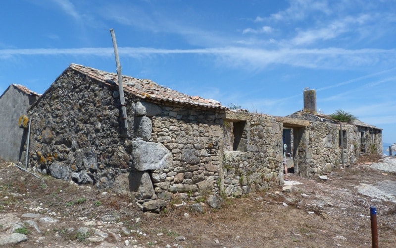 Antigua aldea de la isla de Sálvora