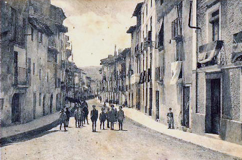 foto antigua Calle Mayor de Fitero