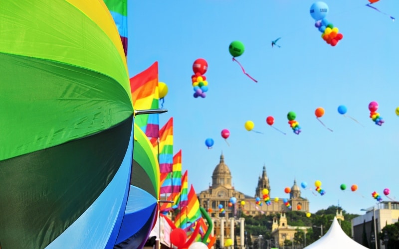 Barcelona durante el Orgullo LGTBI+