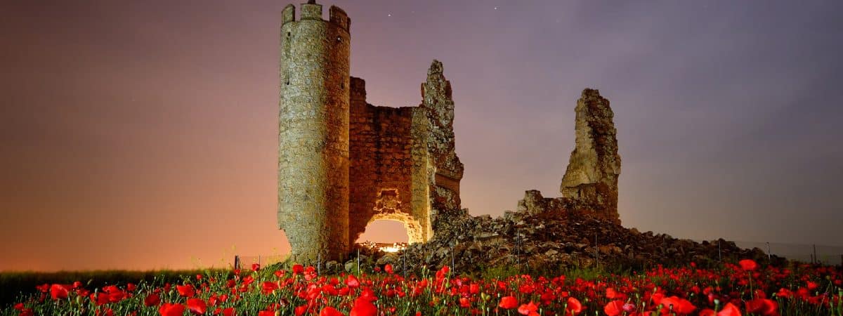 Castillo de Rivadeneyra de noche