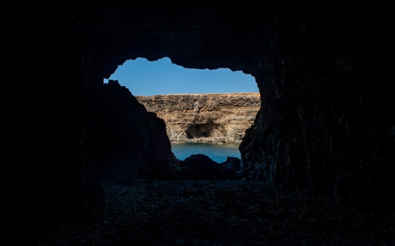 Cuevas de Ajuy desde el interior