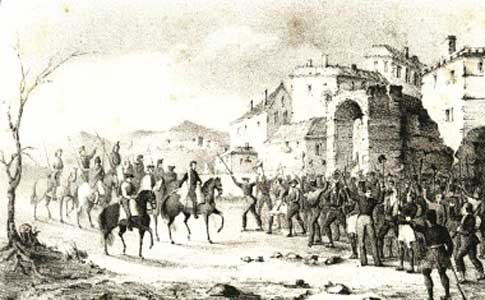 fotografia antigua general Cabrera entrando a Rubielos de Mora