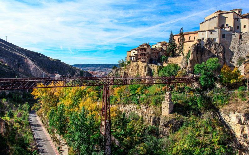 Hanging Houses of Cuenca and the bridge of San Pablo