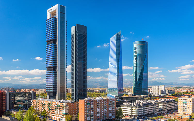Edificio más alto de España Cuatro Torres