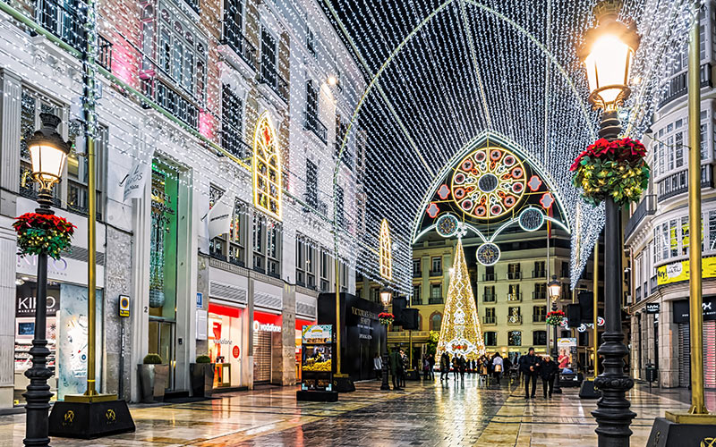 ciudades de España con más luces de navidad: Málaga