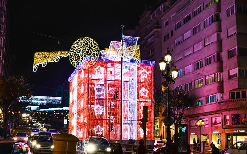 ciudades de España con más luces de navidad: Vigo
