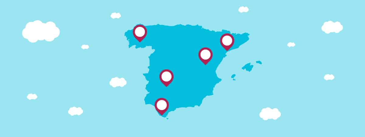 Mapa de las ciudades más infravaloradas de España