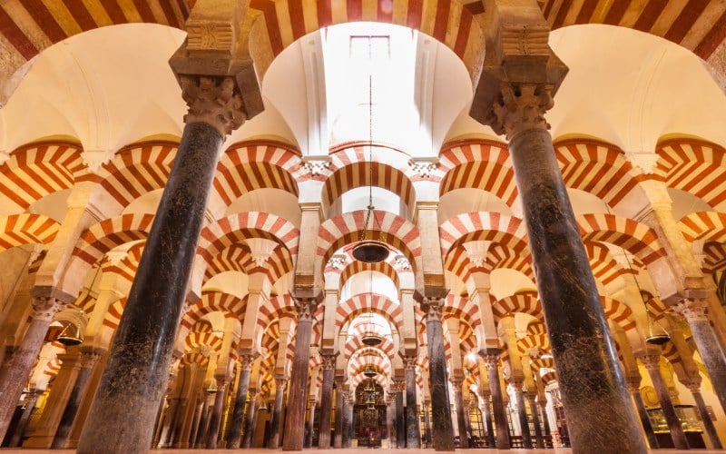 Detalles de la mezquita de Córdoba