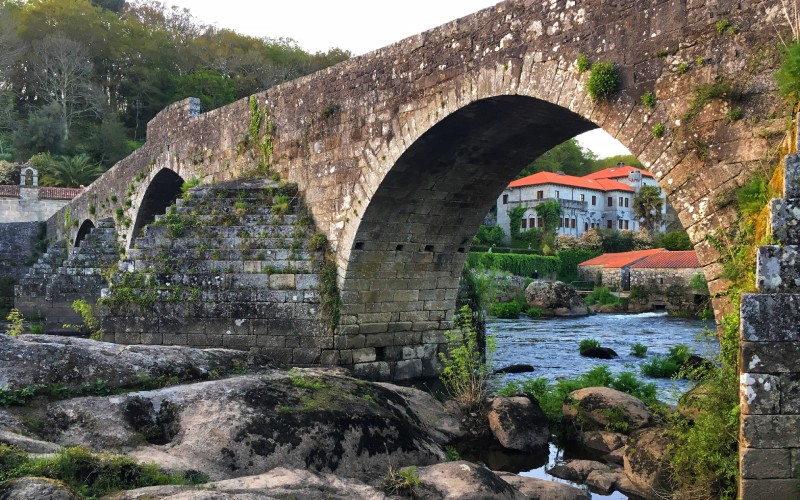 Bridge maceira, one of the towns of galicia to be separated