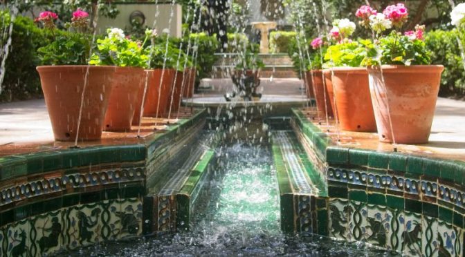 Jardín del Museo Sorolla inspirado en el Generalife de Granada