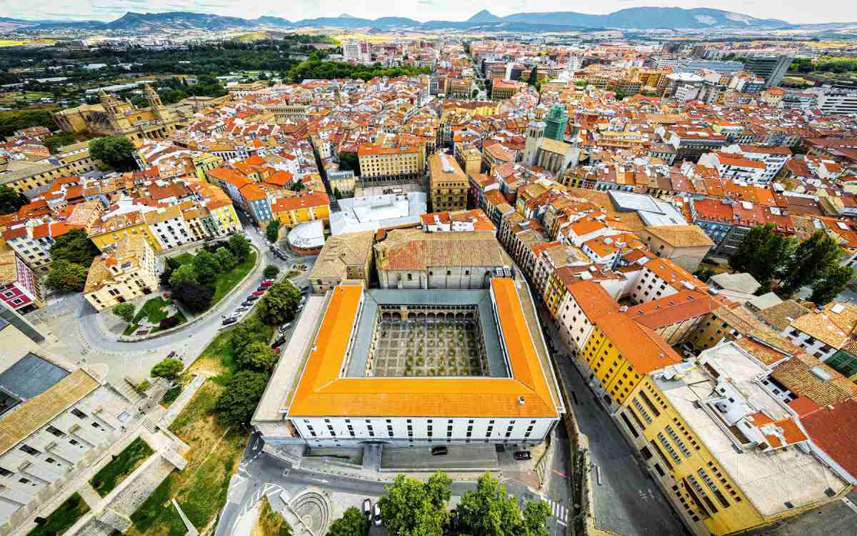 Vista aérea de Pamplona