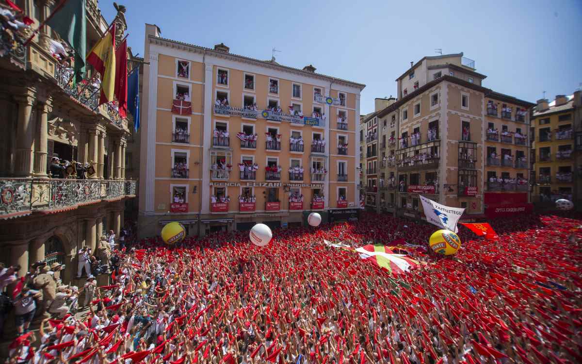 Celebración del Chupinazo en Pamplona